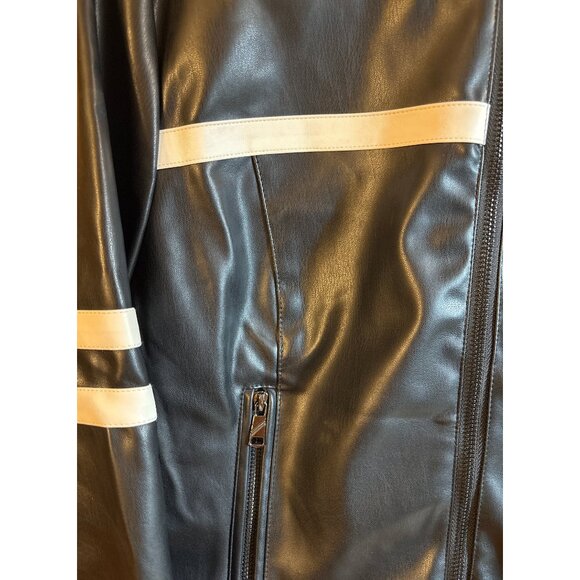 Refuge Moto Style Faux Leather Jacket - Picture 3 of 5